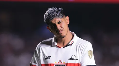 Alan Franco em ação pelo Tricolor. Foto: Ettore Chiereguini/AGIF