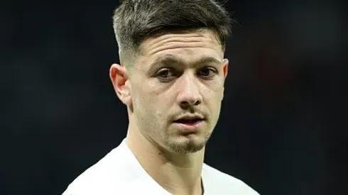 Rodrigo Garro durante partida entre Corinthians e Racing-URU, na Neo Química Arena, pela Copa Sul-Americana, no dia 28/05/2024. Foto: Alexandre Schneider/Getty Images