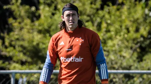 Goleiro Cássio durante treino no Cruzeiro. Foto: Gustavo Aleixo/Flickr Oficial do Cruzeiro