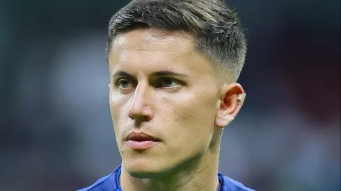 Brian Rodríguez atuando com a camisa do América-MEX. Foto: Manuel Velasquez/Getty Images.