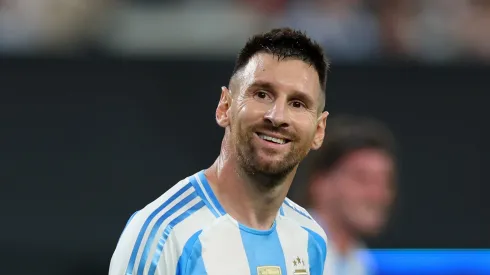 Messi em partida da Copa América 2024 entre Argentina x Canadá (Foto: Elsa/Getty Images)