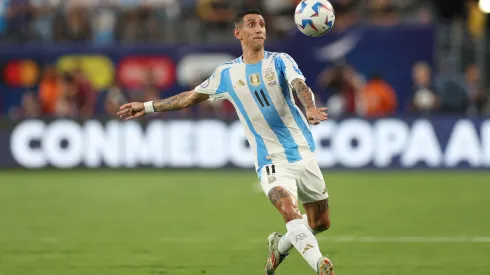 Angel Di María atuando pela Argentina na Copa América. (Foto de Elsa/Getty Images)