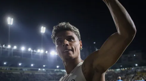 SP – CRICIUMA – 02/06/2024 – BRASILEIRO A 2024, CRICIUMA X PALMEIRAS – Richard Rios jogador do Palmeiras comemora durante partida contra o Criciuma no estadio Heriberto Hulse pelo campeonato Brasileiro A 2024. Foto: Leonardo Hubbe/AGIF