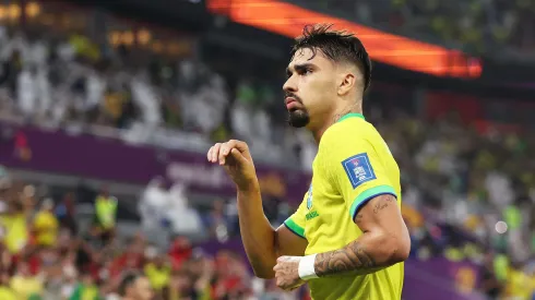 Lucas Paquetá em ação pela Seleção Brasileira. Foto: Francois Nel/Getty Images