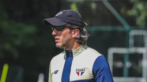 Zubeldía em ação no CT do SPFC. Foto: Erico Leonan / saopaulofc.net