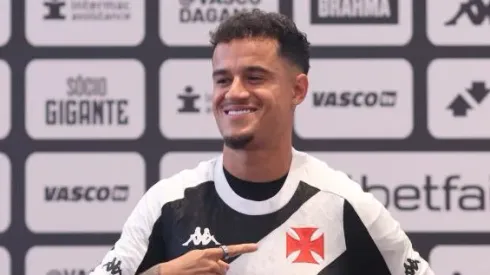 Coutinho em sua apresentação no Vasco. Foto: Lucas Figueiredo/Getty Images