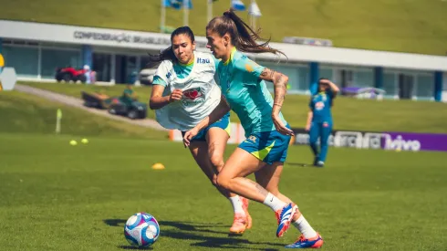 Atividades de Arthur Elias visam a intensidade. Divulgação/CBF.