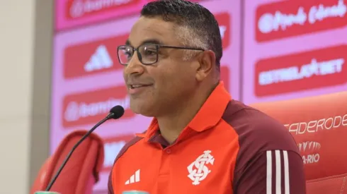 Roger Machado durante sua apresentação ao Inter, no Beira-Rio, dia 18/07/2024. Foto: Ricardo Duarte/Internacional