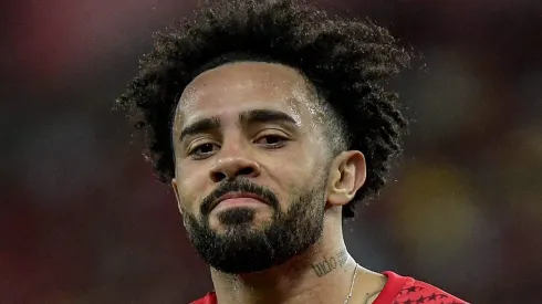 Claudinho durante o Jogo das Estrelas do Zico, em 2023. Foto: Thiago Ribeiro/AGIF