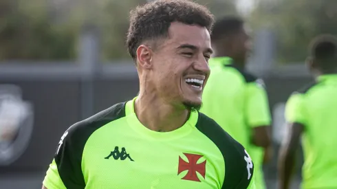 Philippe Coutinho durante treino no CT Moacyr Barbosa, no dia 14/07/2024. Foto: Leandro Amorim/Vasco