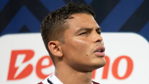 Thiago Silva jogador do Fluminense durante partida contra o Cuiaba no estadio Arena Pantanal pelo campeonato Brasileiro A 2024.