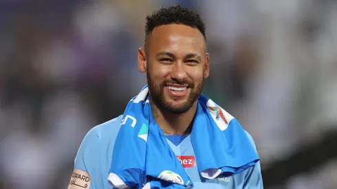 RIYADH, SAUDI ARABIA – SEPTEMBER 15: Neymar Jr of Al Hilal looks on prior to the match between Al-Hilal and Riyadh at Prince Faisal Bin Fahad on September 15, 2023 in Riyadh, Saudi Arabia. (Photo by Yasser Bakhsh/Getty Images)