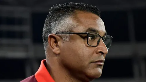 RJ - RIO DE JANEIRO - 20/07/2024 - BRASILEIRO A 2024, BOTAFOGO X INTERNACIONAL - Roger Machado tecnico do Internacional durante partida contra o Botafogo no estadio Engenhao pelo campeonato Brasileiro A 2024.