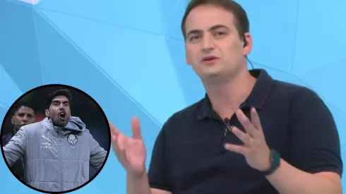 João Paulo Cappellanes deu nome aos bois e revelou quem ficou incomodado com Abel no Palmeiras – Fotos: Reprodução/Band e Ettore Chiereguini/AGIF