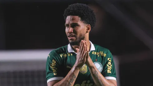 Murilo jogador do Palmeiras lamenta durante partida contra o Sao Paulo no estadio Morumbi pelo campeonato Brasileiro A 2024.