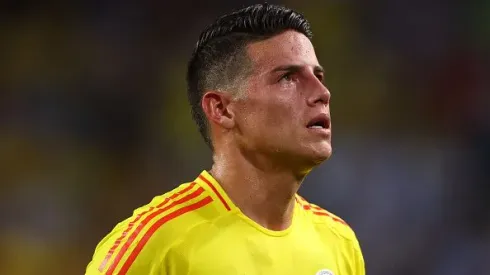 James Rodríguez durante partida entre Argentina e Colômbia, no Hard Rock Stadium, em Miami, pela final da Copa América, no dia 14/07/2024. Foto: Maddie Meyer/Getty Images