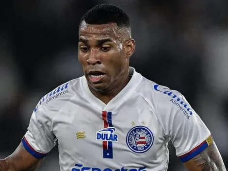 Jean Lucas se anima com o jogo do Bahia contra o Botafogo