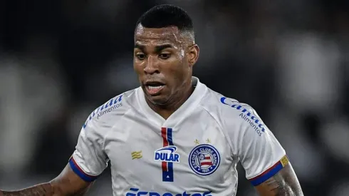 RJ - RIO DE JANEIRO - 30/07/2024 - COPA DO BRASIL 2024, BOTAFOGO X BAHIA - Jean Lucas jogador do Bahia durante partida contra o Botafogo no estadio Engenhao pelo campeonato Copa Do Brasil 2024.