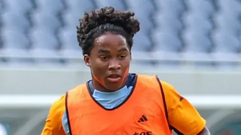 - Endrick durante treino do Real Madrid