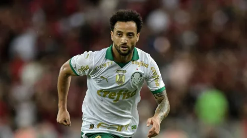 Felipe Anderson durante partida do Verdão. Foto: Thiago Ribeiro/AGIF