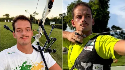 Marcus D'Almeida no tiro com arco - Fotos: Instagram/Marcus