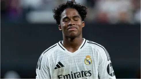 Foto: Ira L. Black/Getty Images - Endrick em partida pelo Real Madrid.