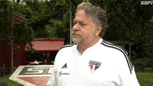 Foto: Reprodução/ESPN – Julio Casares: presidente explicou saída do São Paulo do Morumbi para o Allianz Parque