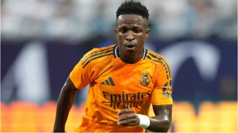 Foto: Grant Halverson/Getty Images – Vini Jr. em jogo do Real Madrid.