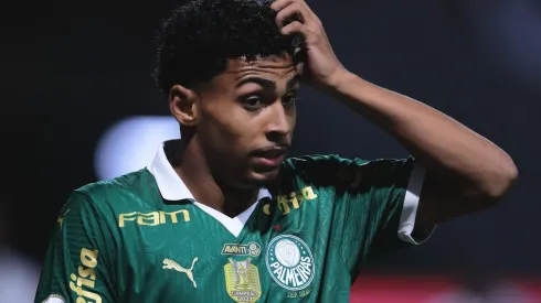 Luighi durante partida entre Palmeiras e Atlético-GO, no Allianz Parque, pelo Campeonato Brasileiro, no dia 11/07/2024.