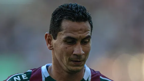 RJ - RIO DE JANEIRO - 04/08/2024 - BRASILEIRO A 2024, FLUMINENSE X BAHIA - Ganso jogador do Fluminense durante partida contra o Bahia no estadio Maracana pelo campeonato Brasileiro A 2024.