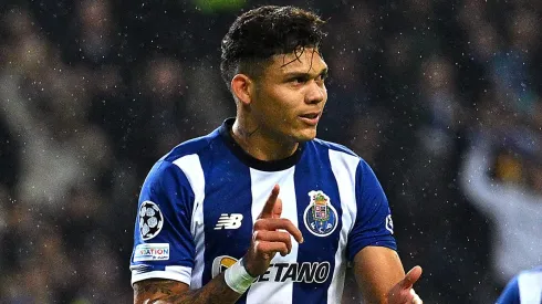 Evanilson comemora gol pelo Porto. (Photo by Octavio Passos/Getty Images)