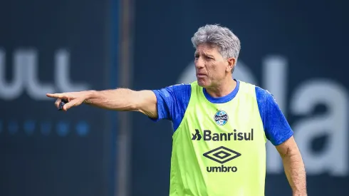 Renato define titular no ataque do Grêmio para jogo da Libertadores. FOTO: LUCAS UEBEL/GREMIO FBPA