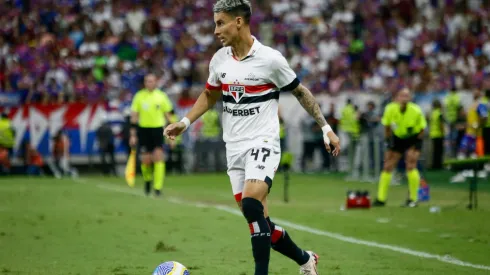 Ferreirinha jogador do Sao Paulo durante partida contra o Fortaleza no estadio Arena Castelao pelo campeonato Brasileiro A 2024