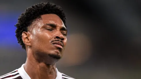 RJ – Rio de Janeiro – 23/10/2021 – BRASILEIRO A 2021, FLUMINENSE X FLAMENGO – Vitinho jogador do Flamengo lamenta chance perdida durante partida contra o Fluminense no estadio Maracana pelo campeonato Brasileiro A 2021. Foto: Thiago Ribeiro/AGIF