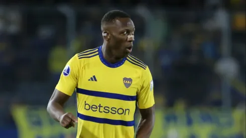 Lateral do Boca durante partida da Copa Sul-Americana. Photo by Christian Alvarenga/Getty Images