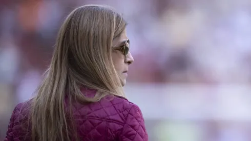 SP - RIO DE JANEIRO - 11/08/2024 - BRASILEIRO A 2024, FLAMENGO X PALMEIRAS - Leila Pereira presidente do Palmeiras antes da partida contra o Flamengo no estadio Maracana pelo campeonato Brasileiro A 2024. Foto: Jorge Rodrigues/AGIF