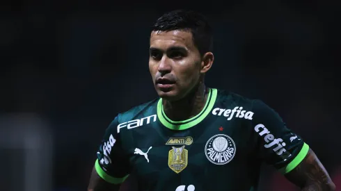 Atacante Alviverde durante partida contra o Fortaleza