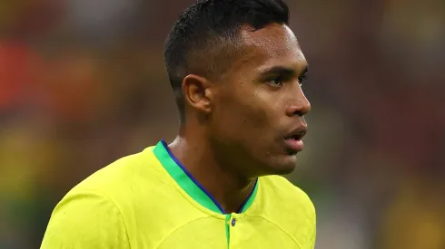 Alex Sandro durante partida entre Brasil e Sérvia, no Lusail Stadium, pela Copa do Mundo de 2022, no dia 24/11. Foto: David Klein