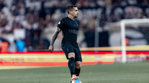 Fagner jogador do Corinthians durante partida na Arena Corinthians. Foto: Leonardo Lima/AGIF