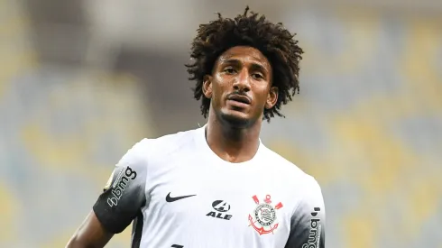 Talles Magno no jogo do Corinthians contra o Fluminense, pelo Campeonato Brasileiro.