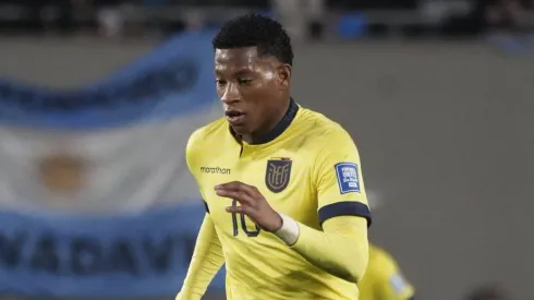 September 7, 2023, City of Buenos Aires, City of Buenos Aires, Argentina: GONZALO PLATA 10 of Ecuador in action during the South American Qualifiers match for the 2026 World Cup USA, Mexico Canada, between Argentina vs Ecuador, South American Qualifiers for the 2026 World Cup at Mas Monumental Stadium, City of Buenos Aires, Argentina, on 07SEP23...Final score Argentina 1:0 Ecuador..Next game Argentina will faced Bolivia on September 12th at the Hernando Siles Stadium, in La Paz, Bolivia City of Buenos Aires Argentina – ZUMAf135 20230907_aap_f135_090 Copyright: xJulietaxFerrariox