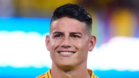 James Rodríguez pela Seleção da Colômbia. Meia está livre no mercado.