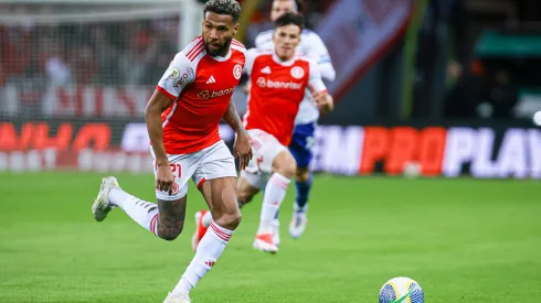 Wesley jogador do Internacional durante partida contra o Cruzeiro no estadio Beira-Rio pelo campeonato Brasileiro A 2024