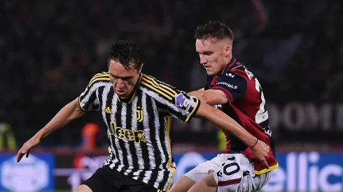 Chiesa pela Juventus em partida do Campeonato Italiano. (Photo by Alessandro Sabattini/Getty Images)