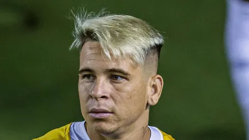 Soteldo durante sua passagem no Peixe. Jogador está emprestado.