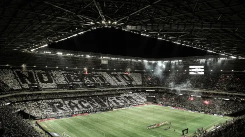 Atlético-MG na Arena MRV contra o San Lorenzo pela Libertadores. Foto: Pedro Click / Atlético / Flickr