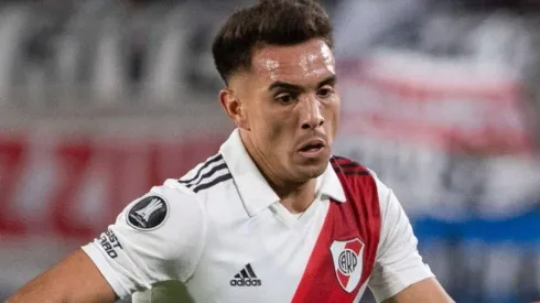 Enzo Díaz durante partida entre River Plate e Instituto, no Estádio Monumental Antonio Vespucio Liberti, pelo Campeonato Argentino, no dia 27/06/2023. Foto: Manuel Cortina