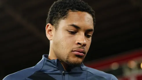 Vitor Roque durante partida entre Almería e Barcelona, pela La Liga, no dia 16/05/2024. Foto: Jose Breton