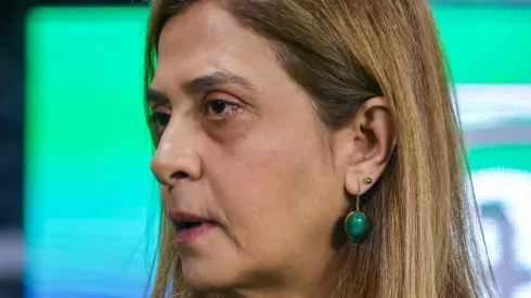 Leila Pereira durante partida entre Palmeiras e Flamengo, pelas oitavas de final da Copa do Brasil, no Allianz Parque, no dia 07/08/2024. Foto: Yuri Murakami