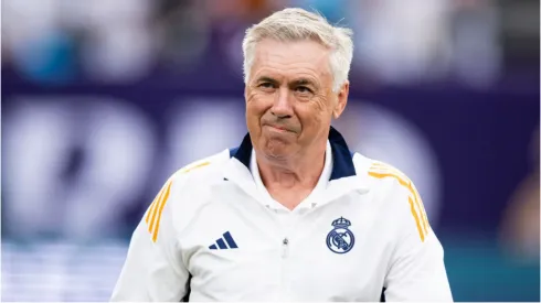 Foto: Ira L. Black/Getty Images - Ancelotti dá conselho a Reinier.